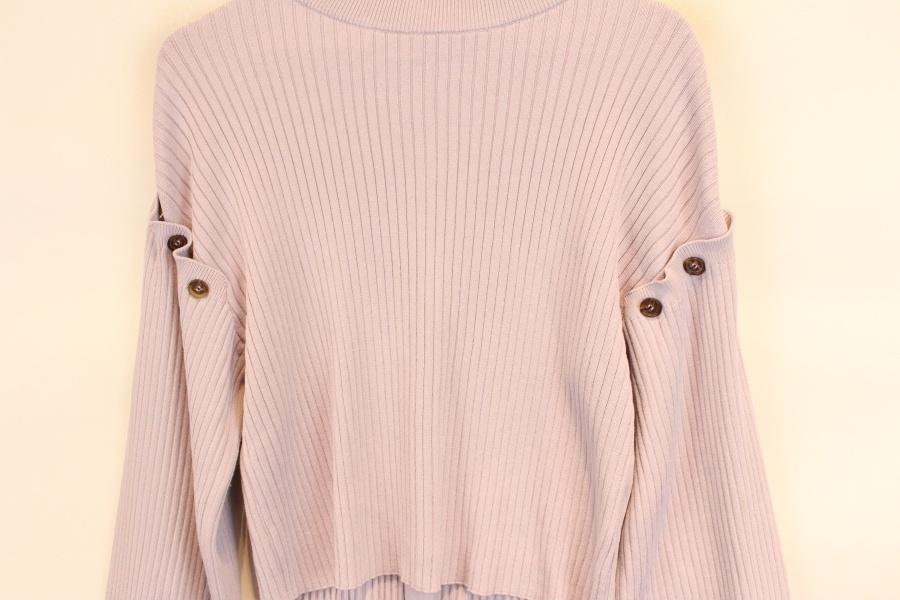 NICE CLAUP RAYON NYLON light purple cardigan 3