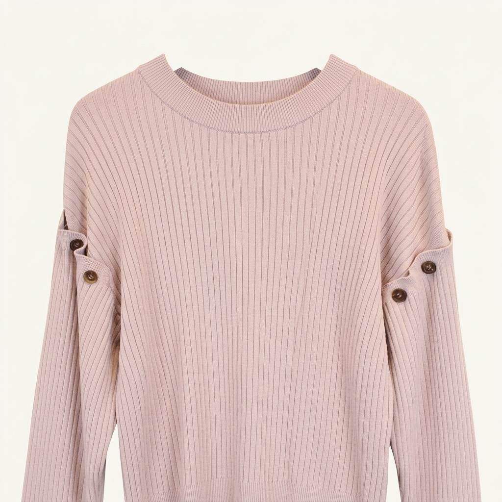 NICE CLAUP RAYON NYLON light purple cardigan 1