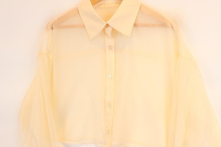 CLEAR poly see through blouse 4