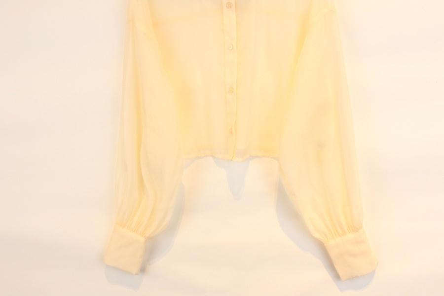 CLEAR poly see through blouse 6