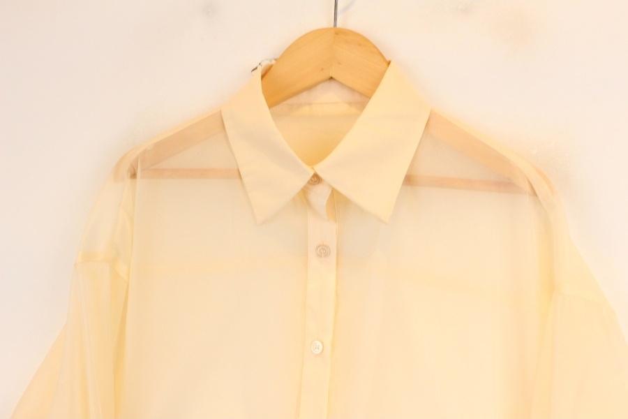 CLEAR poly see through blouse 3