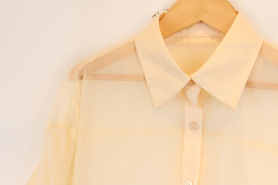 CLEAR poly see through blouse 2