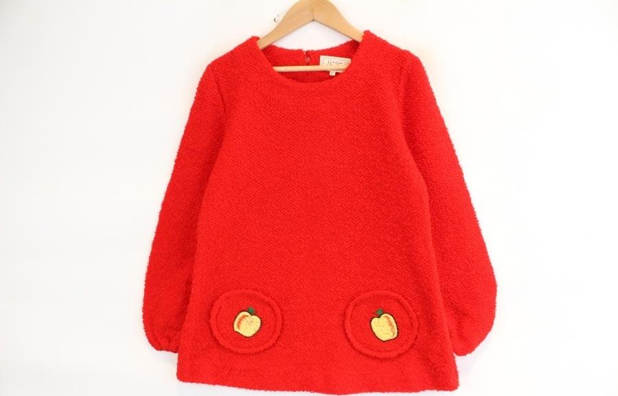 Ji-Ij knit wear flower stitch pocket knit 2