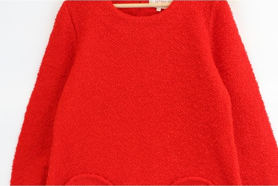 Ji-Ij knit wear flower stitch pocket knit 5