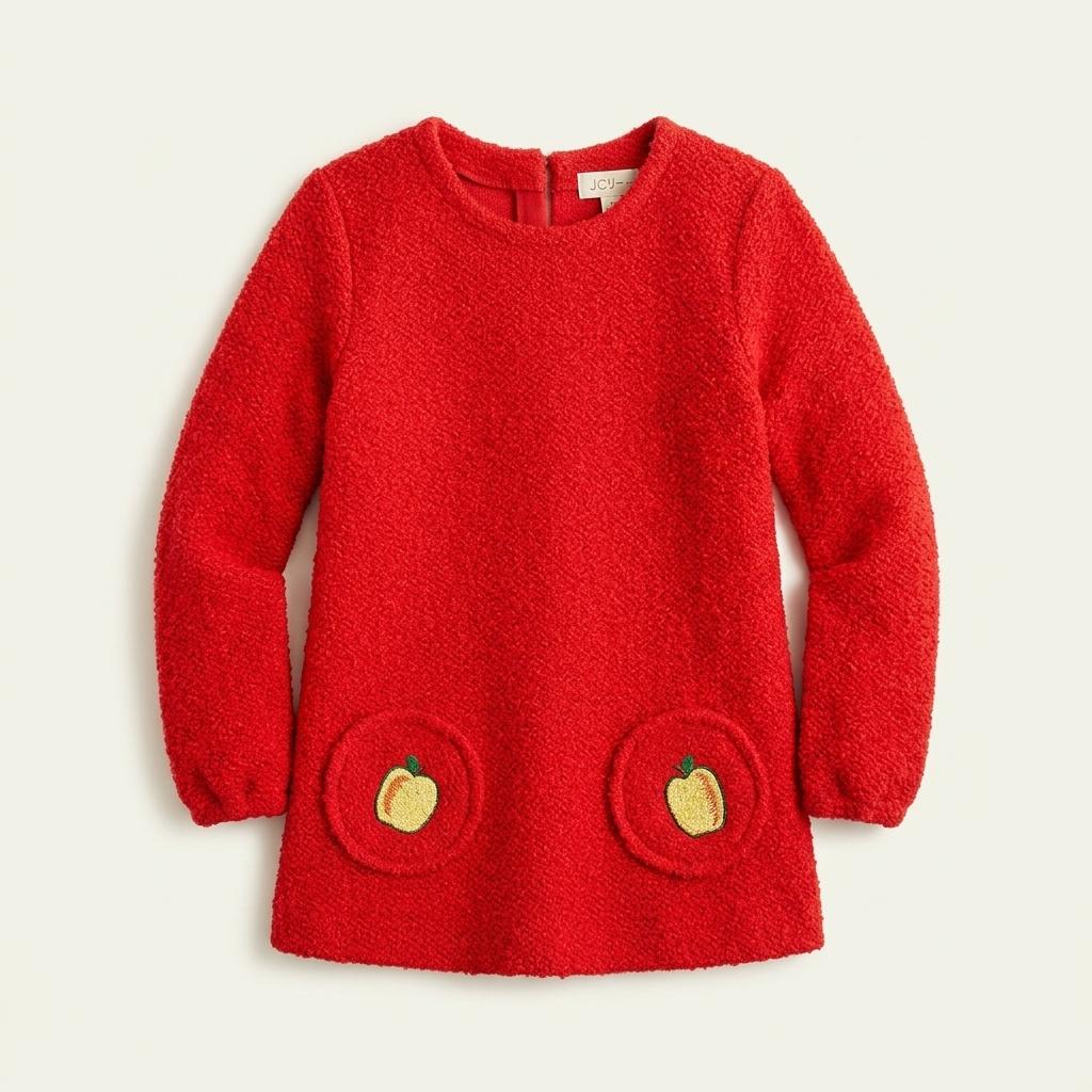 Ji-Ij knit wear flower stitch pocket knit 1