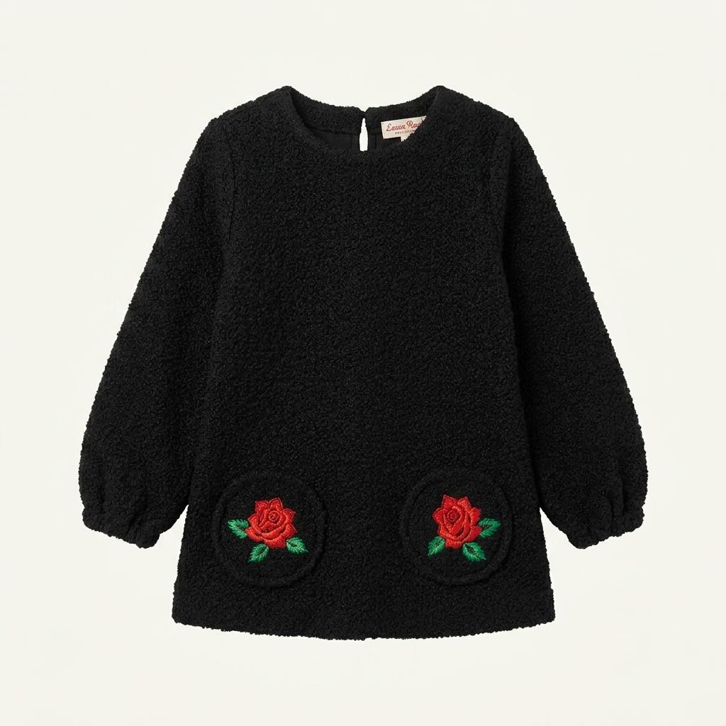 Ji-Ij knit wear flower stitch pocket knit 1