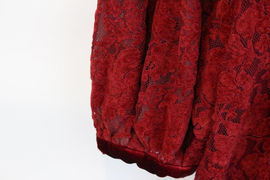 ANEWSTA by Shein velvet flower lace see through 8
