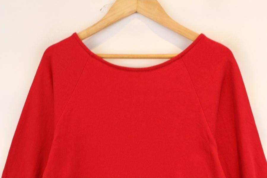 [YUKICHI] 유키치 cotton100% red long onepiece 4