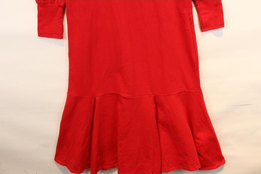 [YUKICHI] 유키치 cotton100% red long onepiece 7