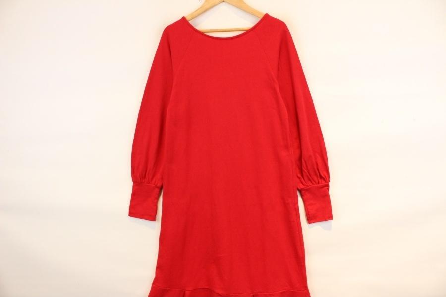 [YUKICHI] 유키치 cotton100% red long onepiece 2