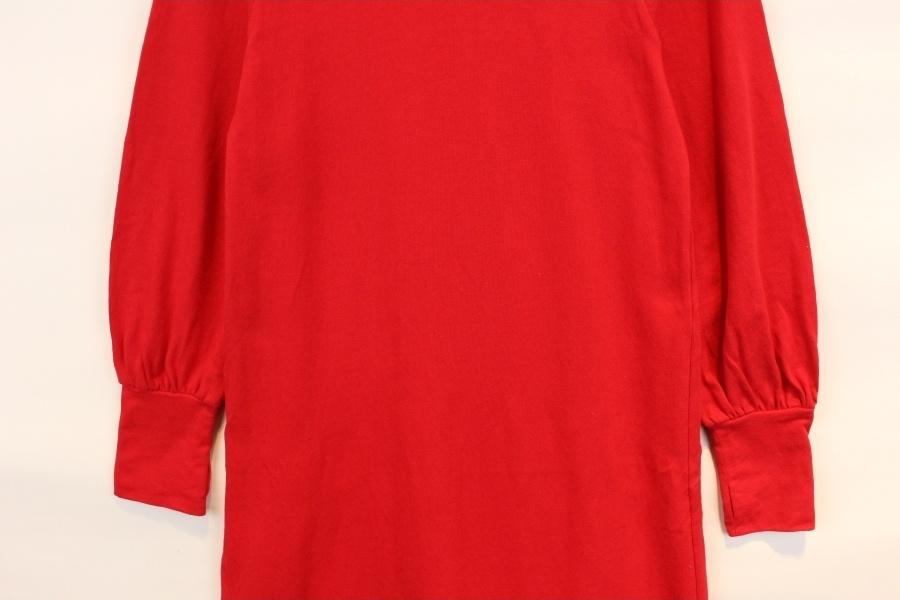 [YUKICHI] 유키치 cotton100% red long onepiece 6