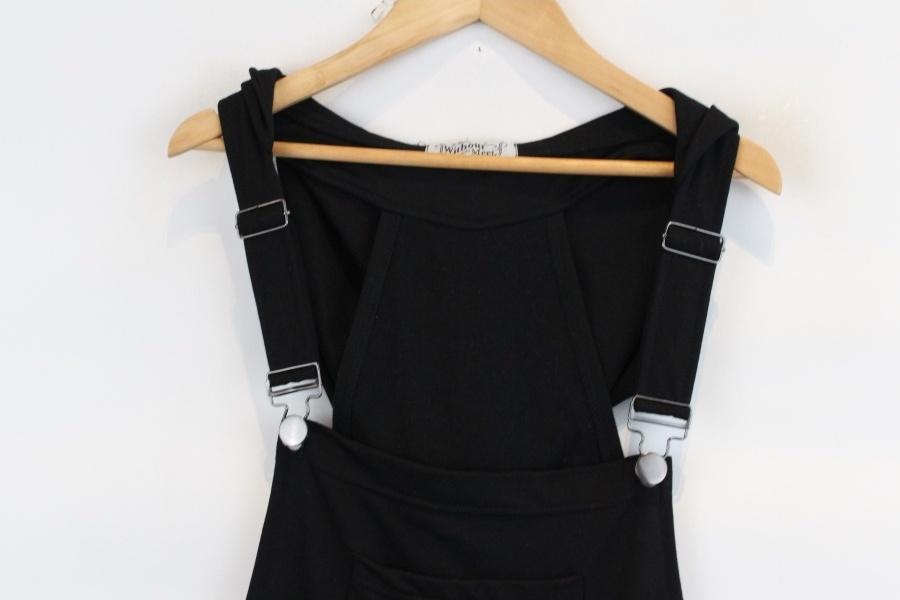 Without Meet black suspender hood onepiece 3