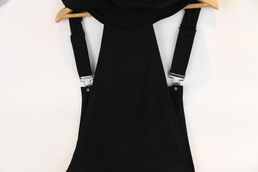 Without Meet black suspender hood onepiece 11