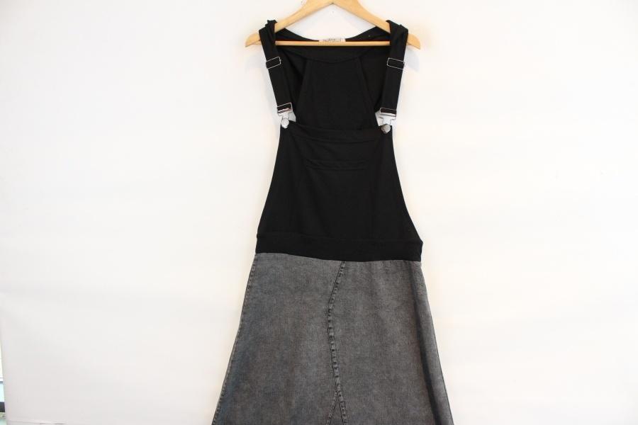 Without Meet black suspender hood onepiece 2