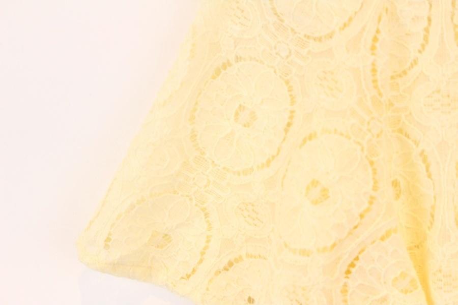 Chico cotton nylon lemon lace button onepiece 7