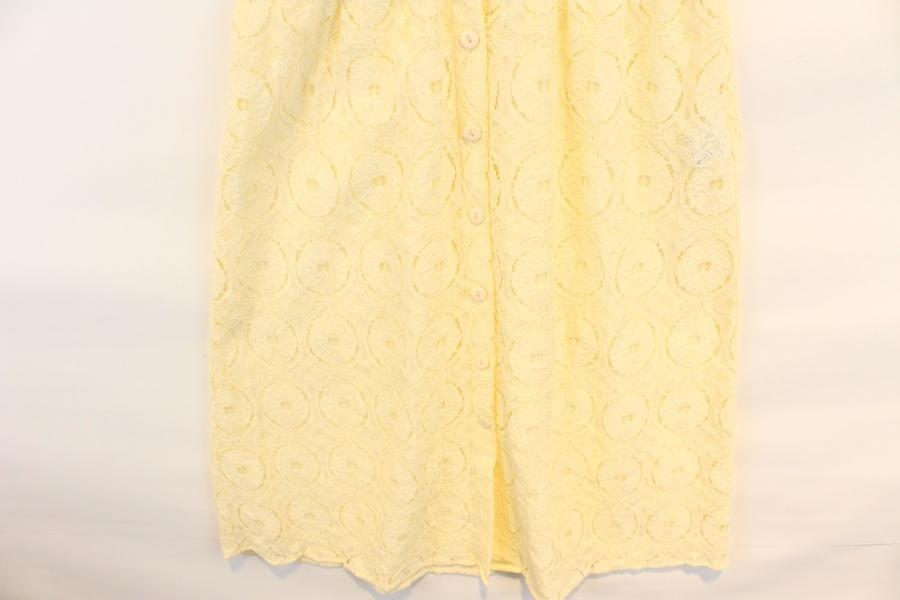 Chico cotton nylon lemon lace button onepiece 6