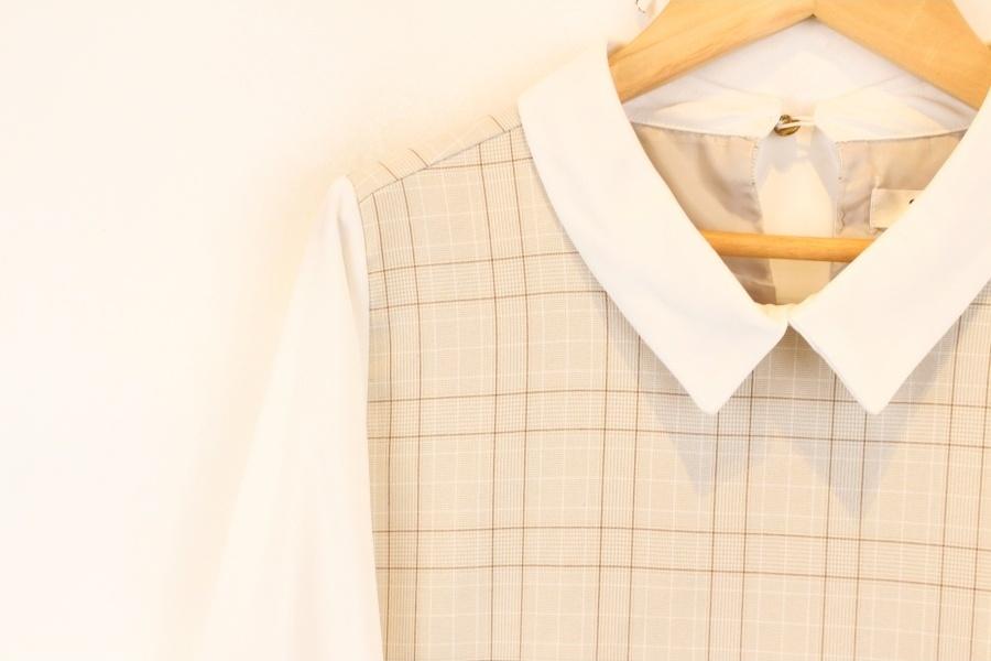 Emoexcite check pattern blouse 2