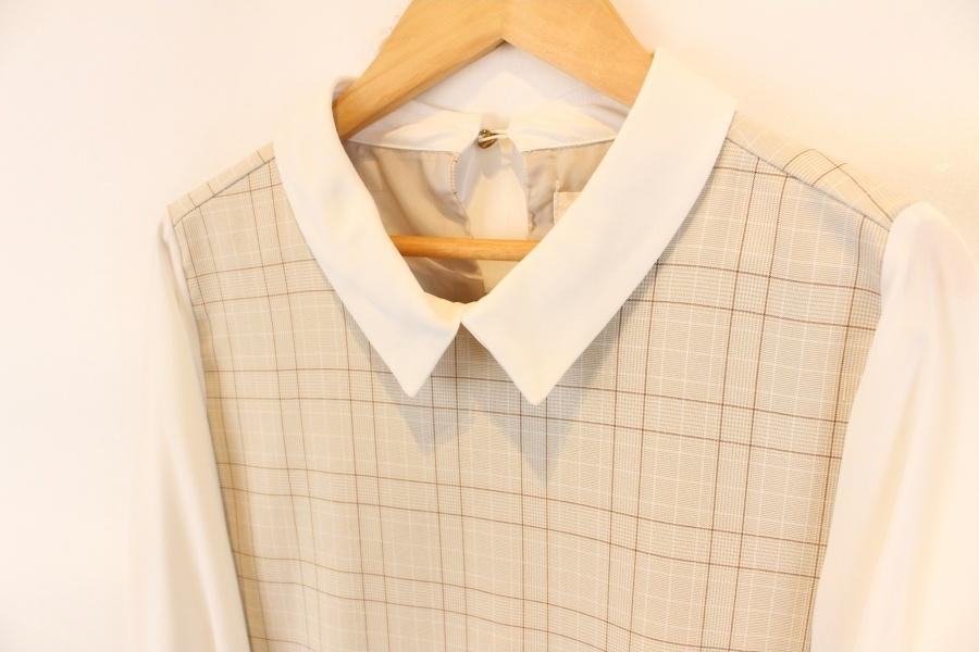 Emoexcite check pattern blouse 4