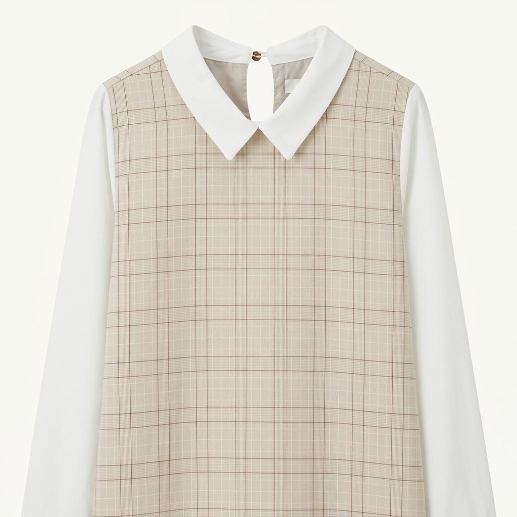 Emoexcite check pattern blouse 1