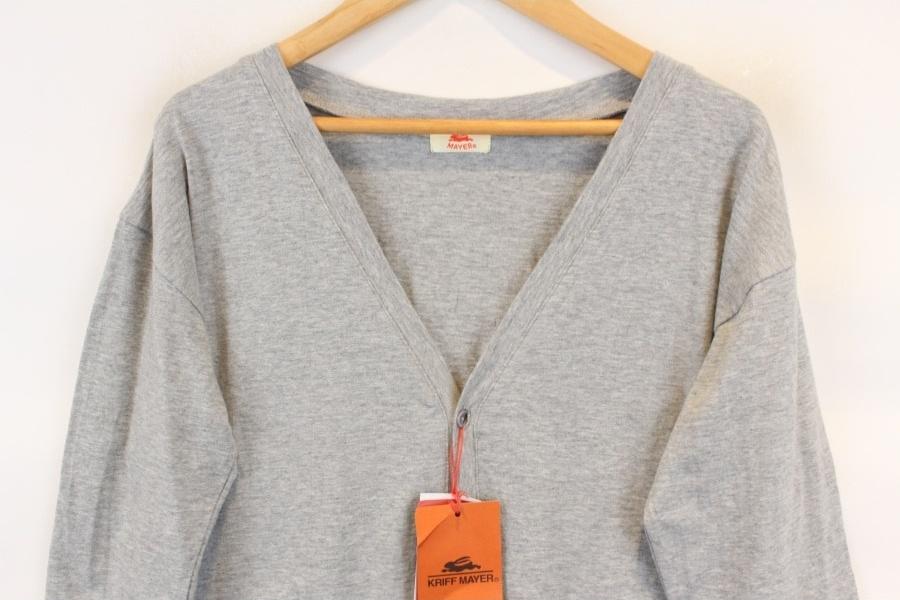 KRIFF MAYER cotton100% Gray cardigan (미사용품) 5