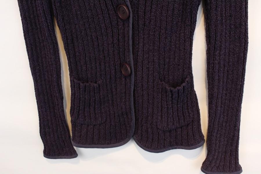 Christian Berg cotton poly purple cardigan MADE 7