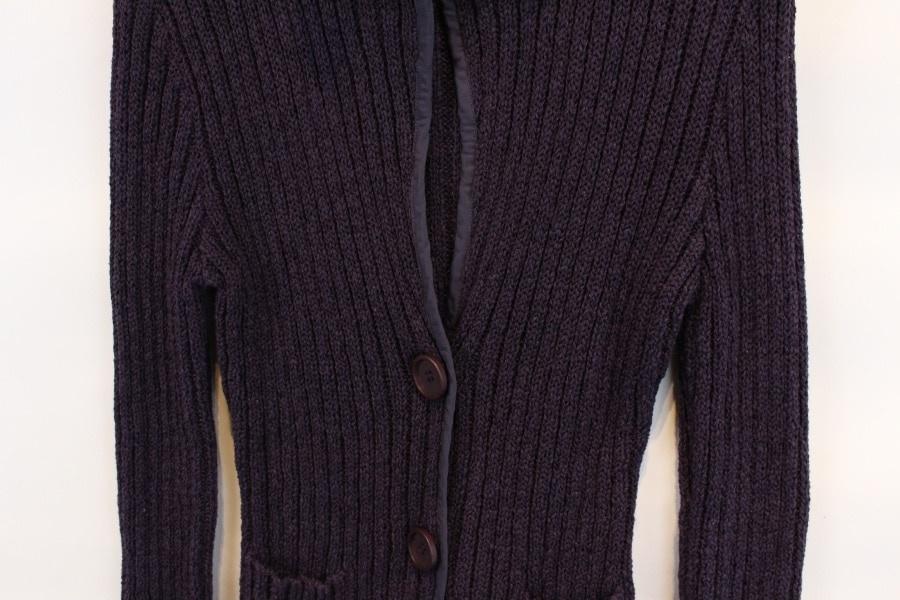 Christian Berg cotton poly purple cardigan MADE 6