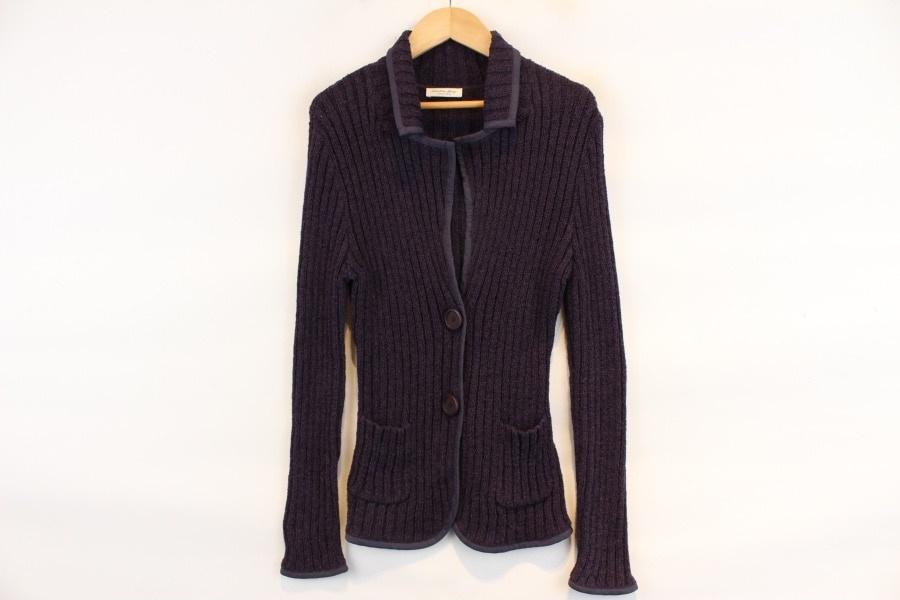 Christian Berg cotton poly purple cardigan MADE 2