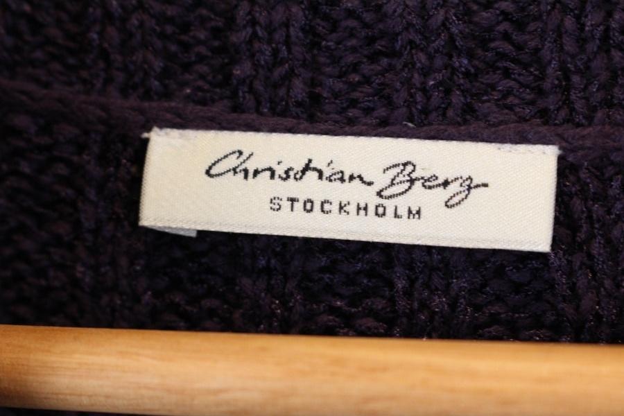 Christian Berg cotton poly purple cardigan MADE 11