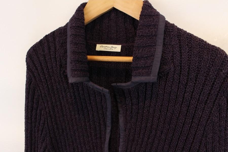 Christian Berg cotton poly purple cardigan MADE 10