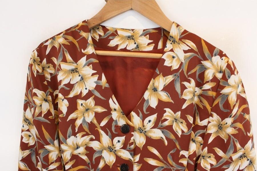 LAUTREAMONT 로트레아몽 vintage flower pattern onepiece 4