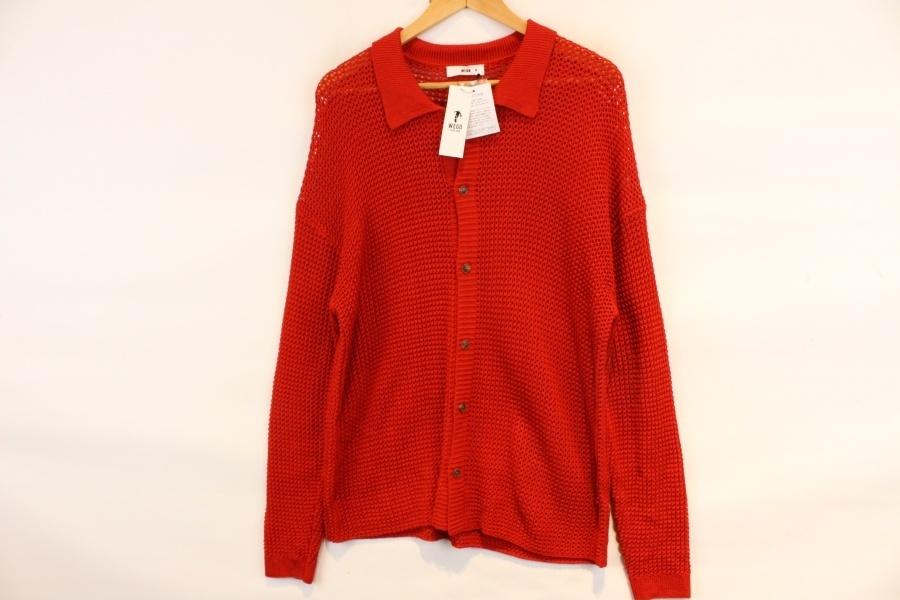 WEGO red punching cardigan (미사용품) 2