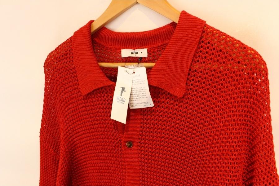 WEGO red punching cardigan (미사용품) 9