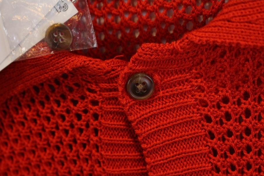 WEGO red punching cardigan (미사용품) 10