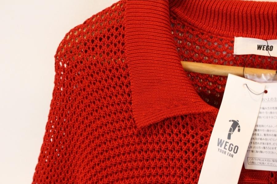 WEGO red punching cardigan (미사용품) 8