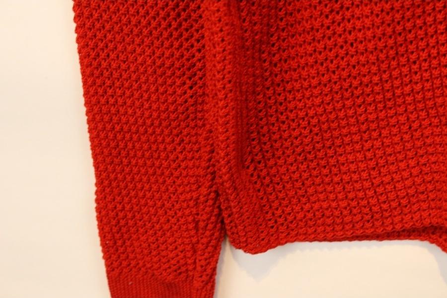 WEGO red punching cardigan (미사용품) 7