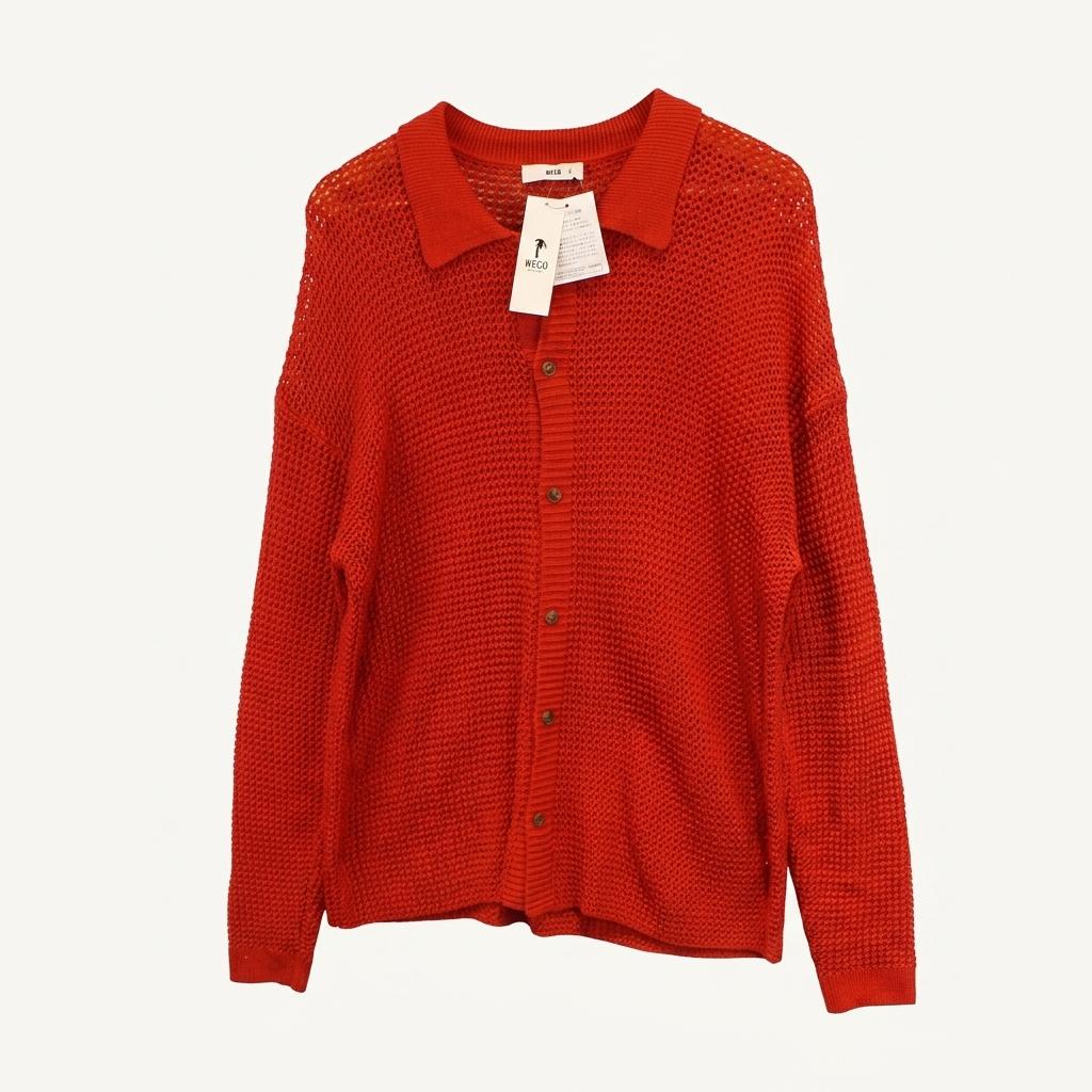WEGO red punching cardigan (미사용품) 1