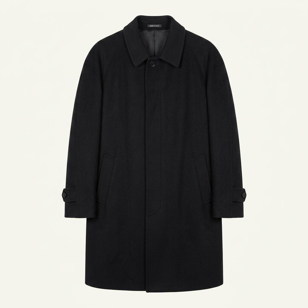 ANTONIO FUSSO MILANO x COLOMBO 콜롬보 캐시미어100% 블랙코트 1