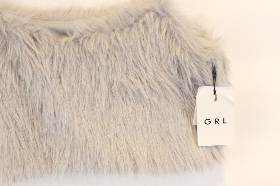 GRL fake fur bustier (미사용품) 6