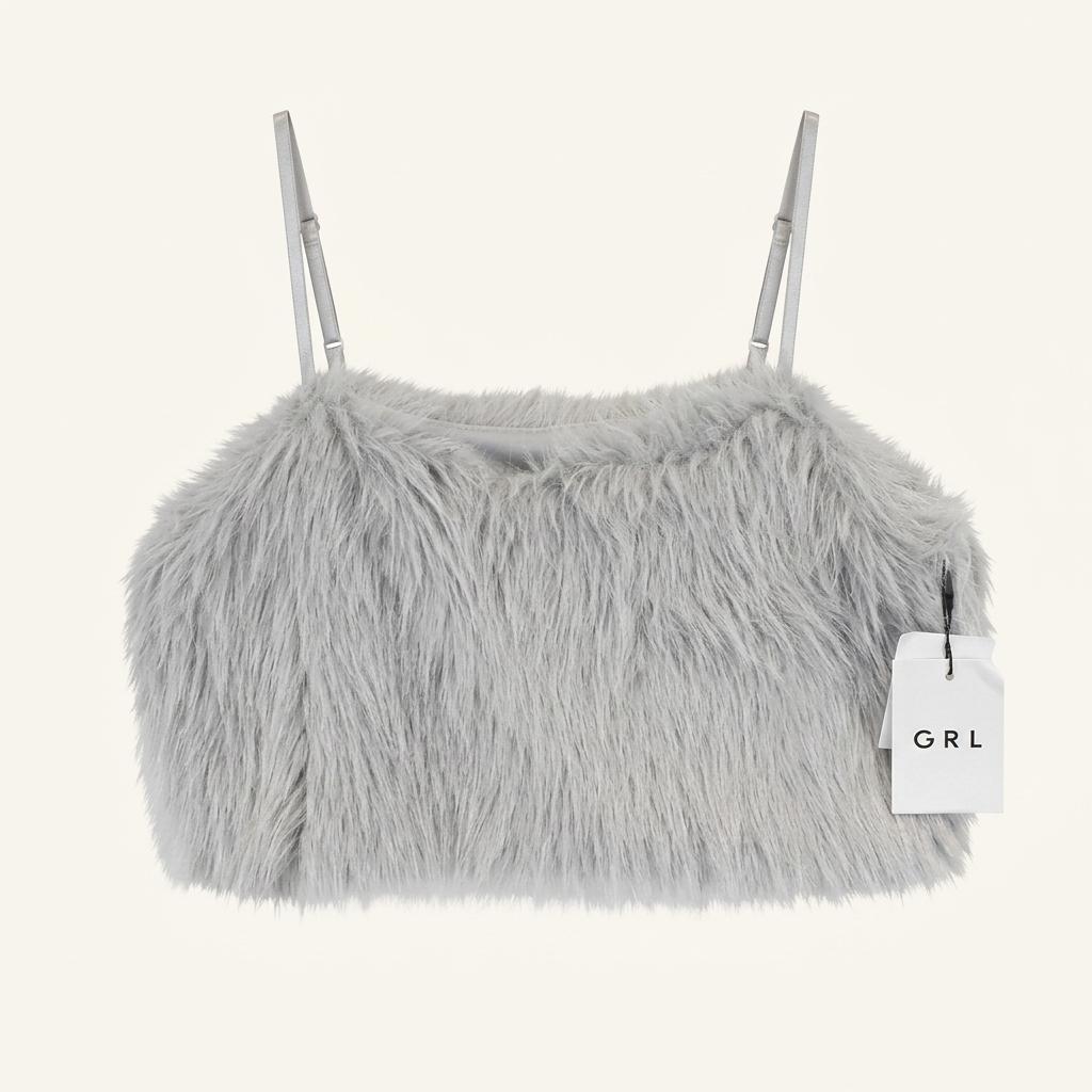 GRL fake fur bustier (미사용품) 1