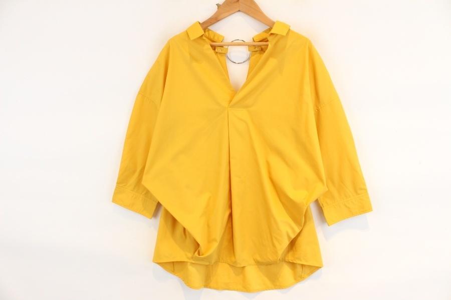 CECIL McBEE 세실맥비 cotton poly Yellow blouse 2