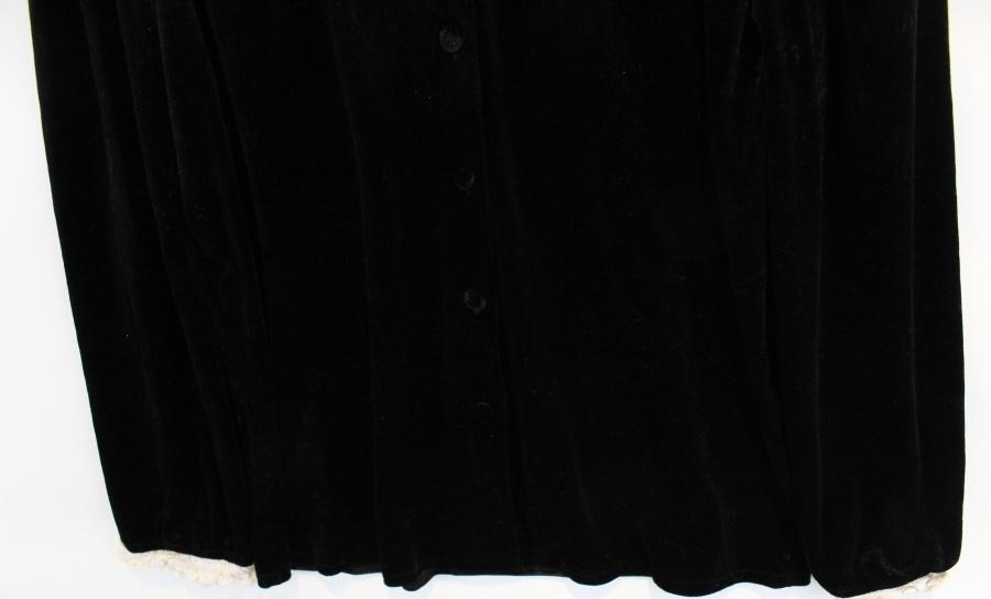 Holly Jelly cotton lace collar black blouse 6