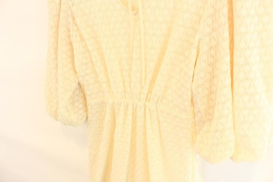 TYCHEZ VINTAGE lace pattern balloon sleeve 7