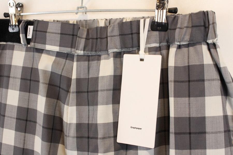 Graphapaper wool100% check chef pants 그라프페이퍼 셰프 4