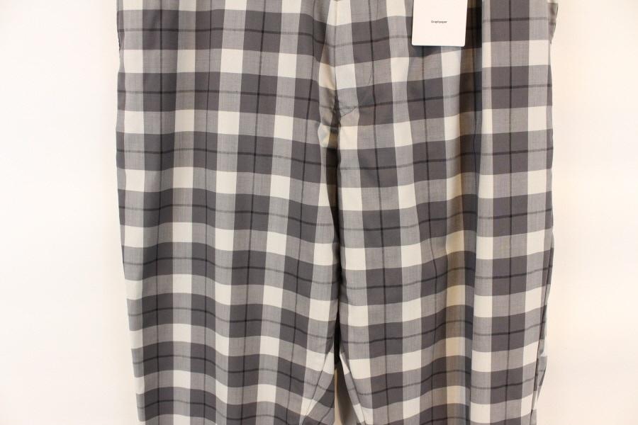 Graphapaper wool100% check chef pants 그라프페이퍼 셰프 6