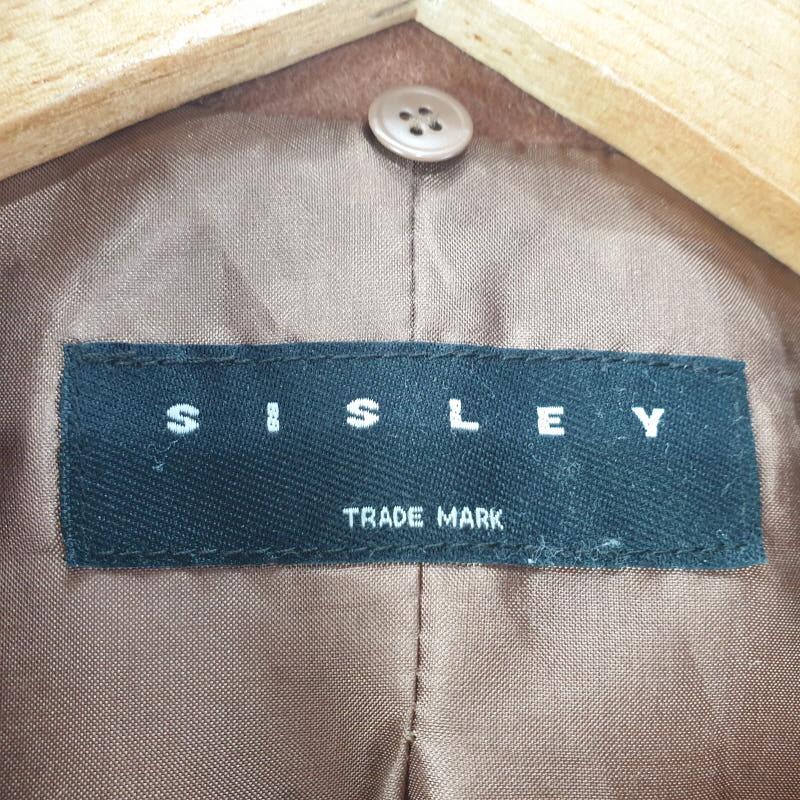 여44SIZE/시슬리 카멜 투버튼 롱코트 XA0017 5