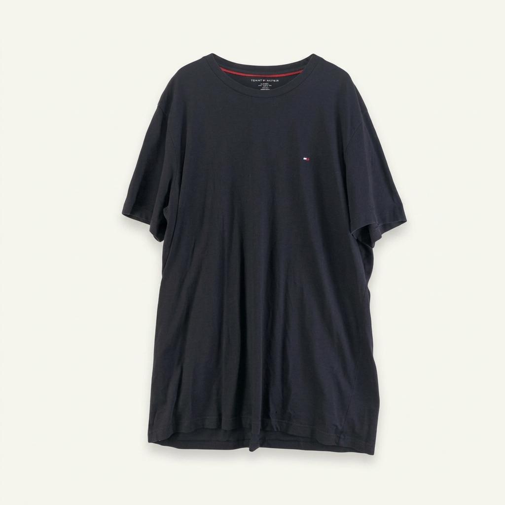 남L/타미힐피거 블랙 반팔티셔츠 XA0233
