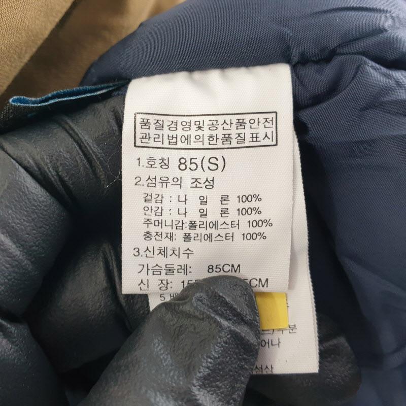 노스페이스 여85 카키 후드 롱점퍼 L1805 7