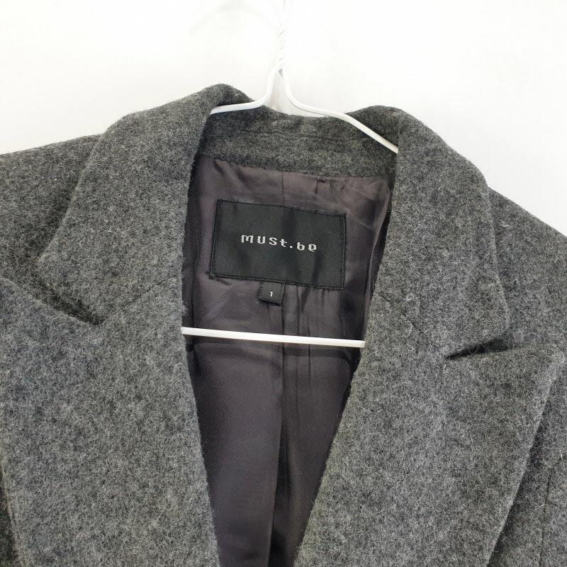 머스트비 여85-160 그레이 모직 자켓 L1831 4