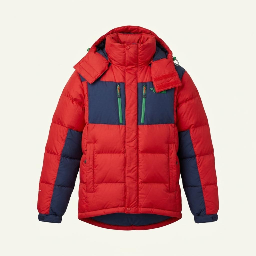 NEPA 여90 구스다운 레드 헤비 점퍼 L1837 1
