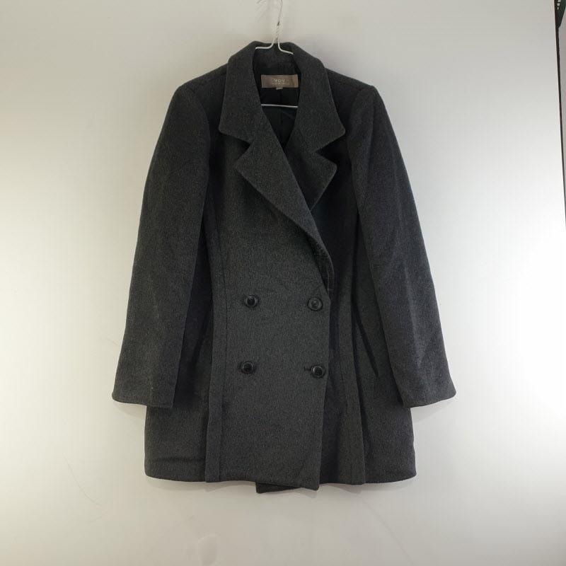 VOV 여82-160 그레이 투버튼 롱코트 L2386 2